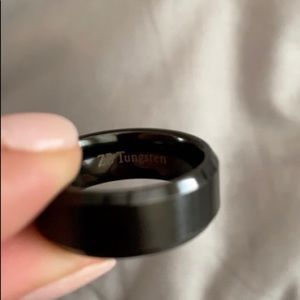 Size 10.5 Tungsten men’s wedding band.
